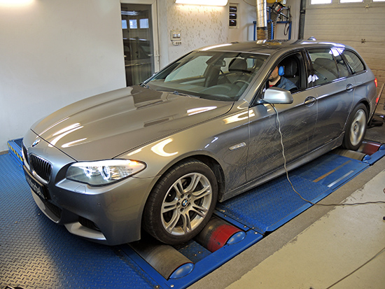 BMW F11 520d 184LE chiptuning teljesítménymérés